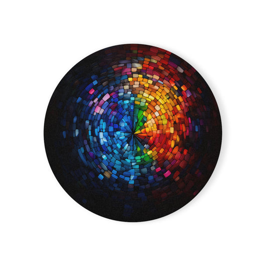 Rainbow Eye Mosaic | Coasters (Round)