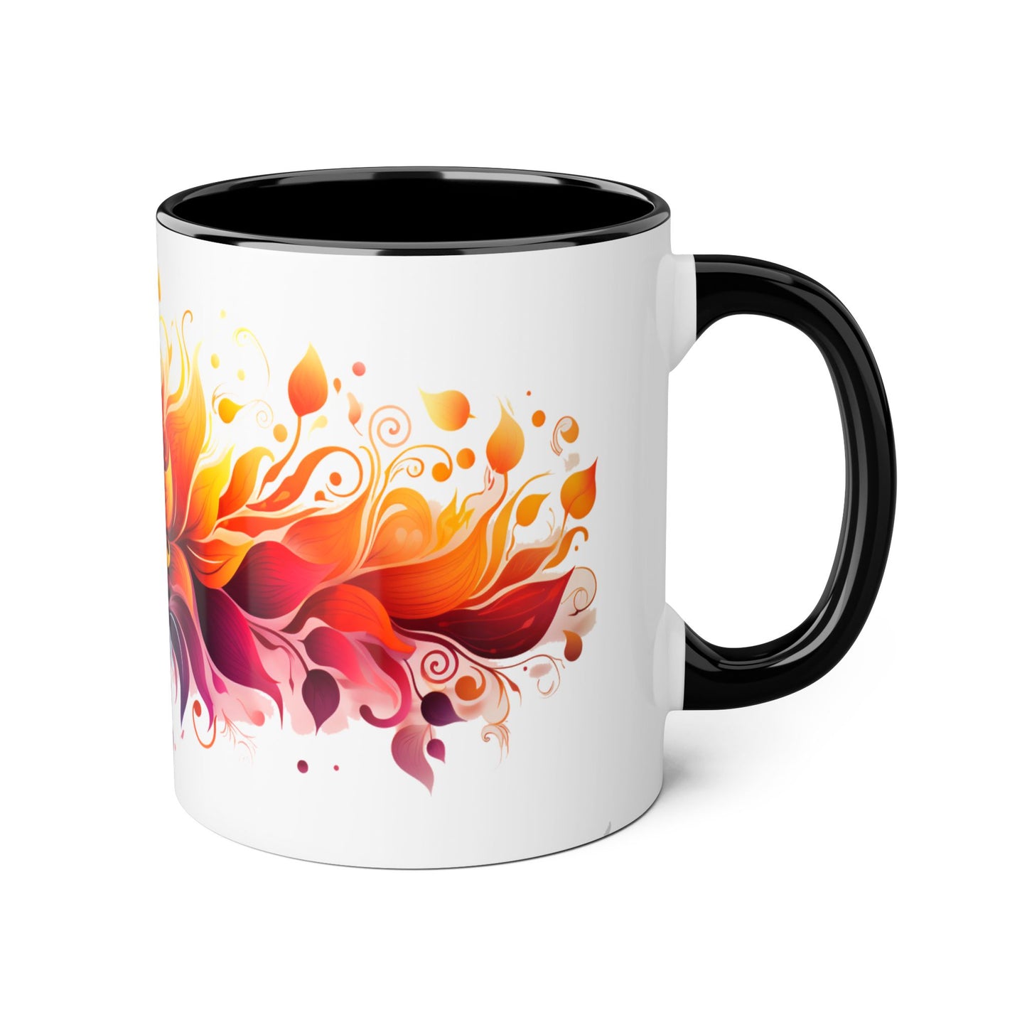 Vibrant Bloom Spectrum | Accent Mug (Small) (Black/Blue/Light Green/Pink/Red/Yellow)