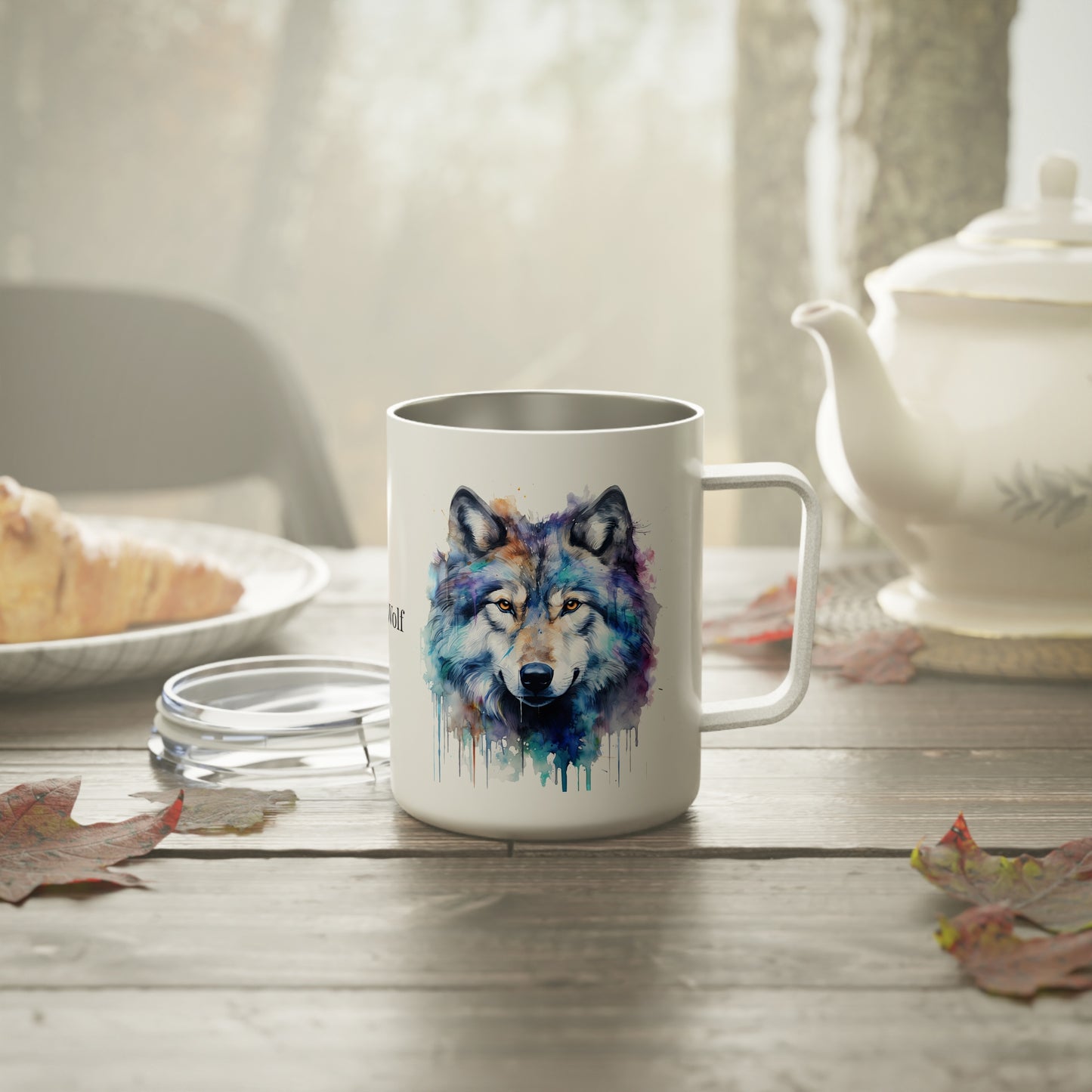 Wolf: Personalize it! - Your Name, Your Font | Insulated Coffee Mug