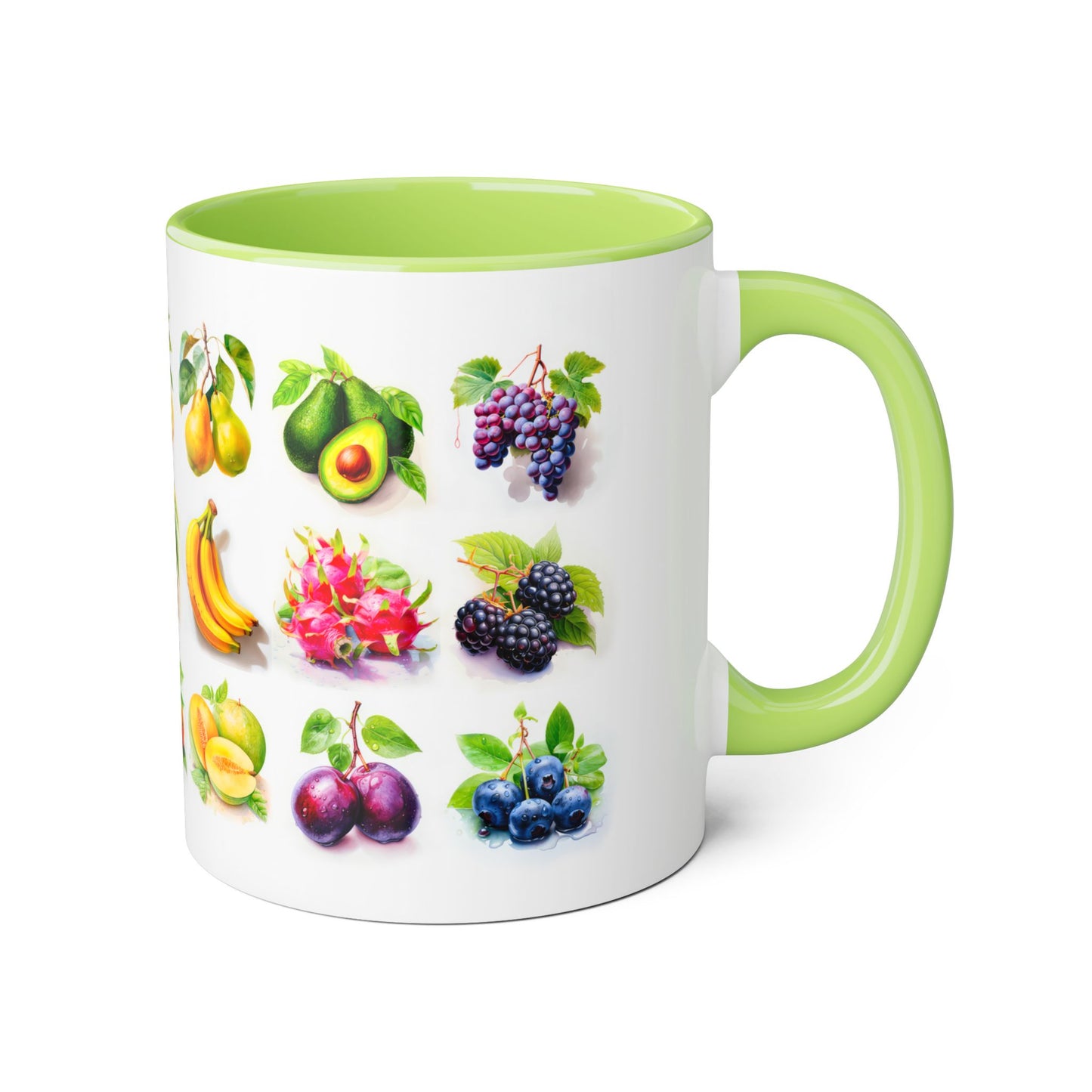 Fruits of the Earth | Accent Mug (Small) (Light Green/Red/Yellow).