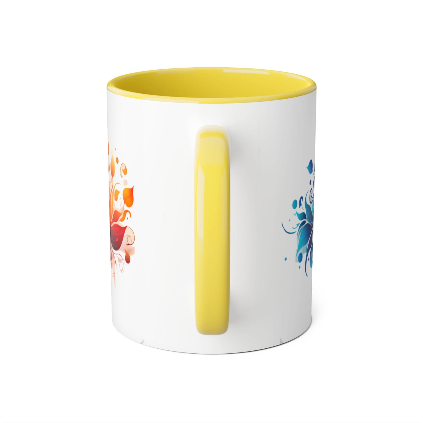 Vibrant Bloom Spectrum | Accent Mug (Small) (Black/Blue/Light Green/Pink/Red/Yellow).