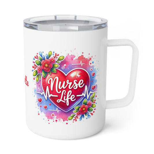 Nurse Life · Personalize It! Your Name | Insulated Coffee Mug