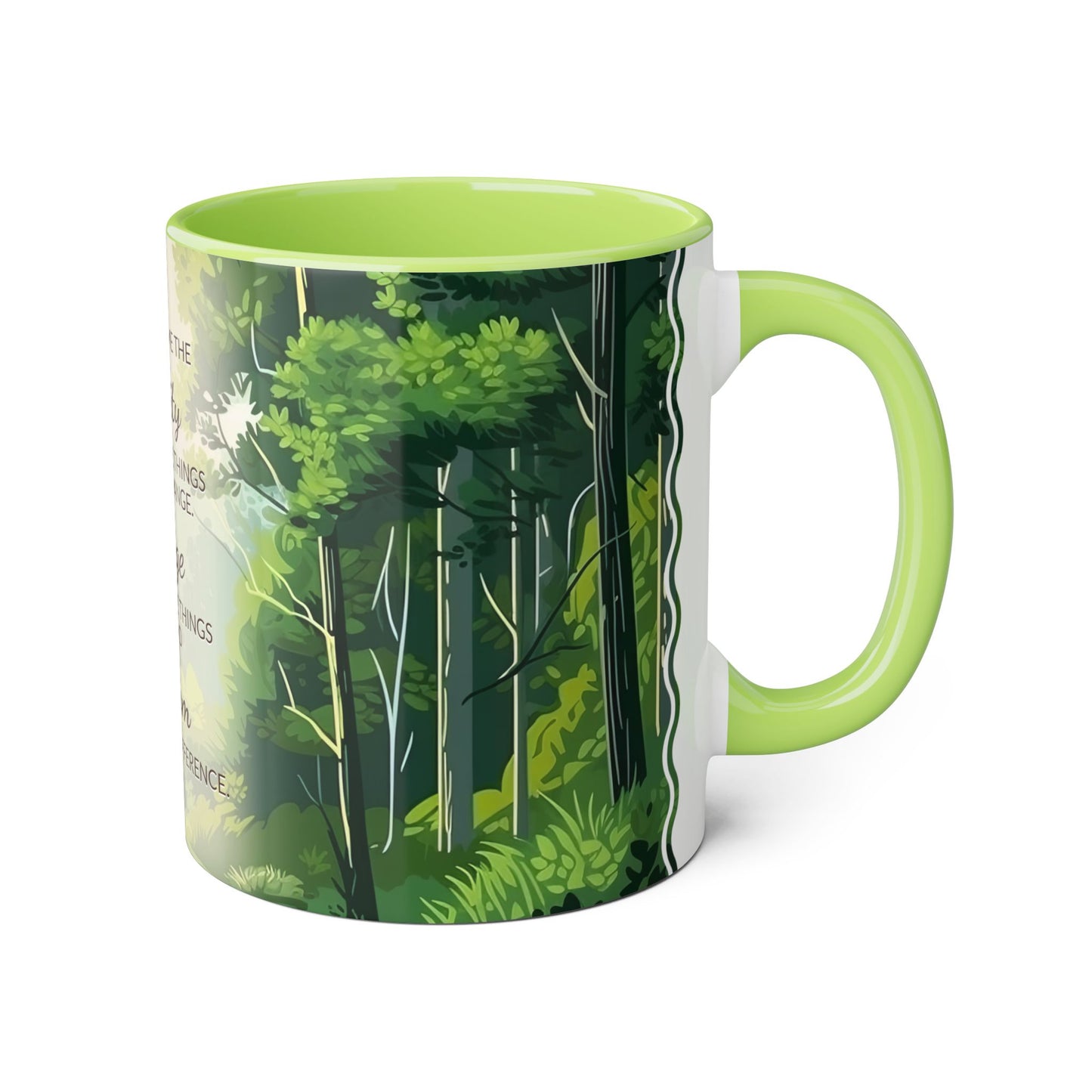 Serenity Forest | Accent Mug (Small) (Light Green).