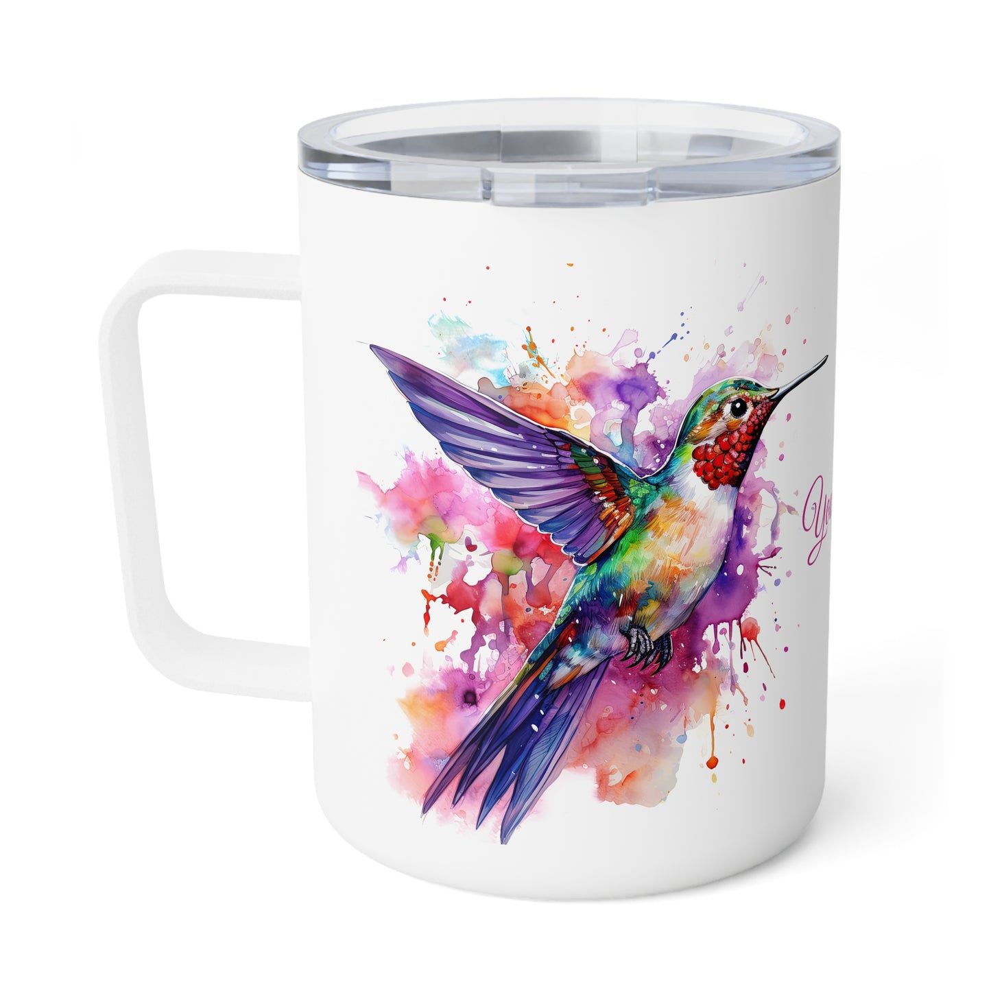 Hummingbird · Personalize It! Your Name | Insulated Coffee Mug