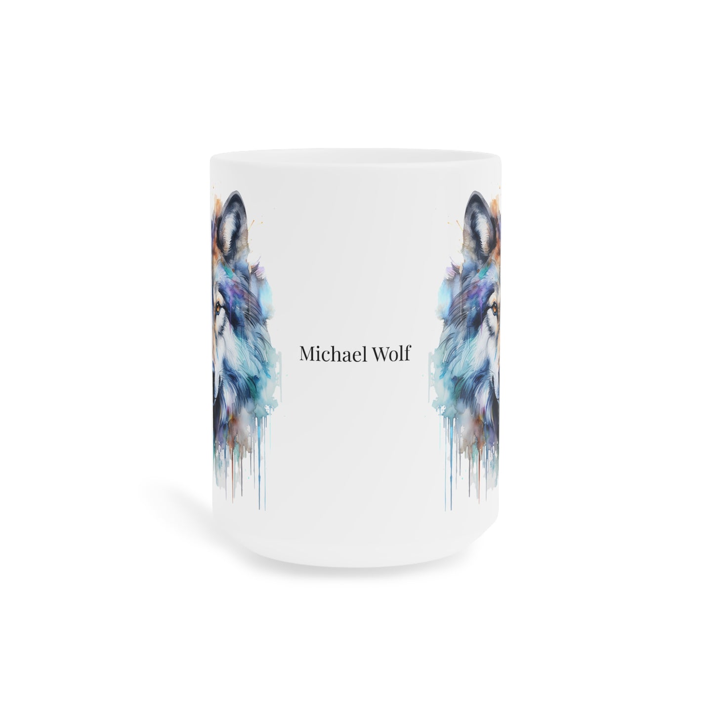 Wolf · Personalize It! Your Name and Font | Ceramic Mug (Small/Medium/Large).