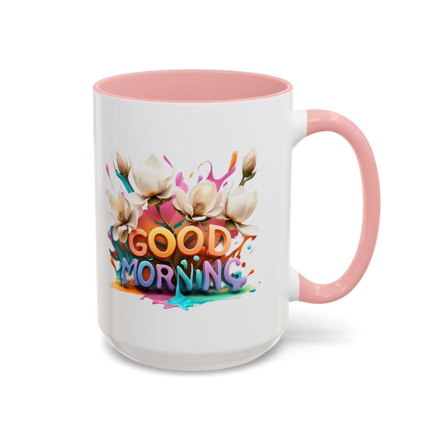 Good Morning!, Accent Mug (Medium) (Pink)