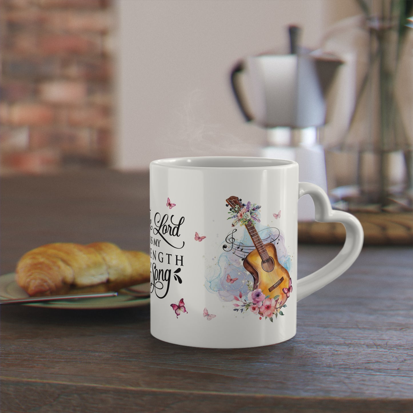 Melodic Faith Inspiration | Heart-Shaped Mug·