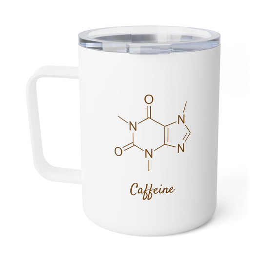 Caffeine Chemical Formula, Insulated Coffee Mug