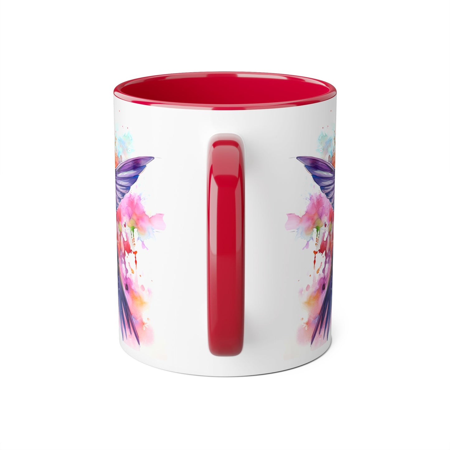 Hummingbird, Personalize It! Your Name Your Font, Accent Mug (Small) (Black/Blue/Light Green/Pink/Red/Yellow)