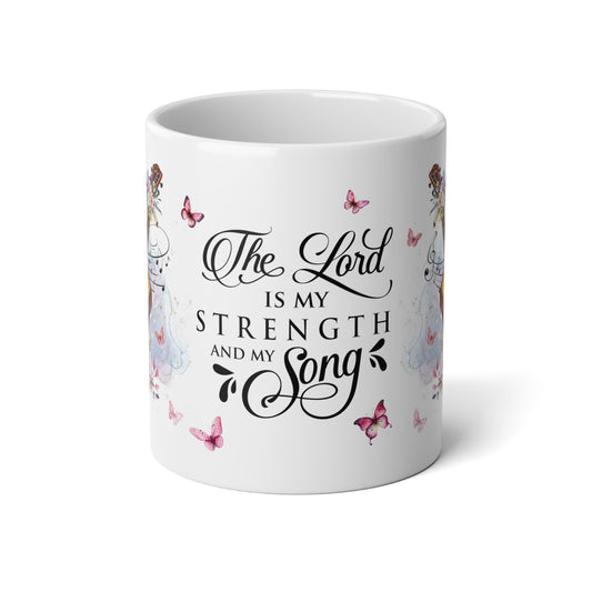 The Lord is My Strength and My Song, Ceramic Mug (Large)