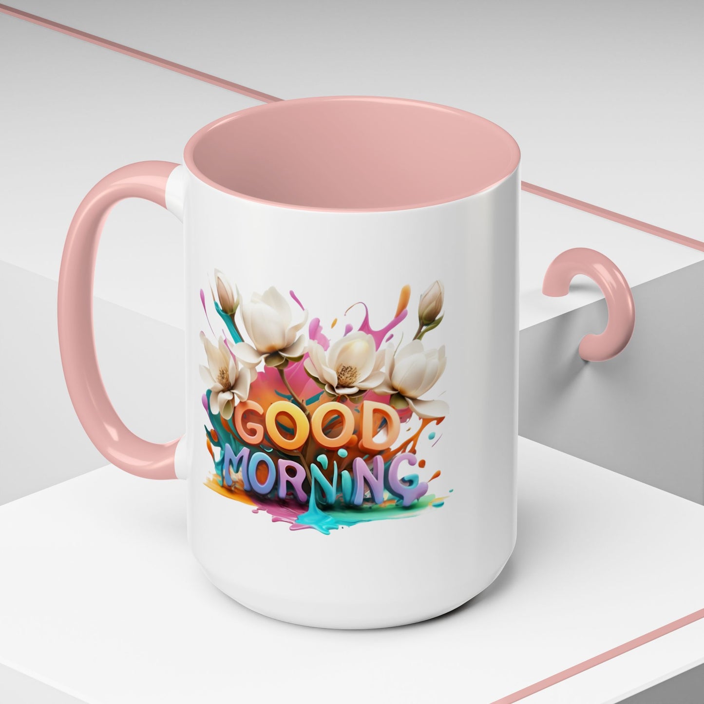 Good Morning! | Accent Mug (Medium) (Pink)