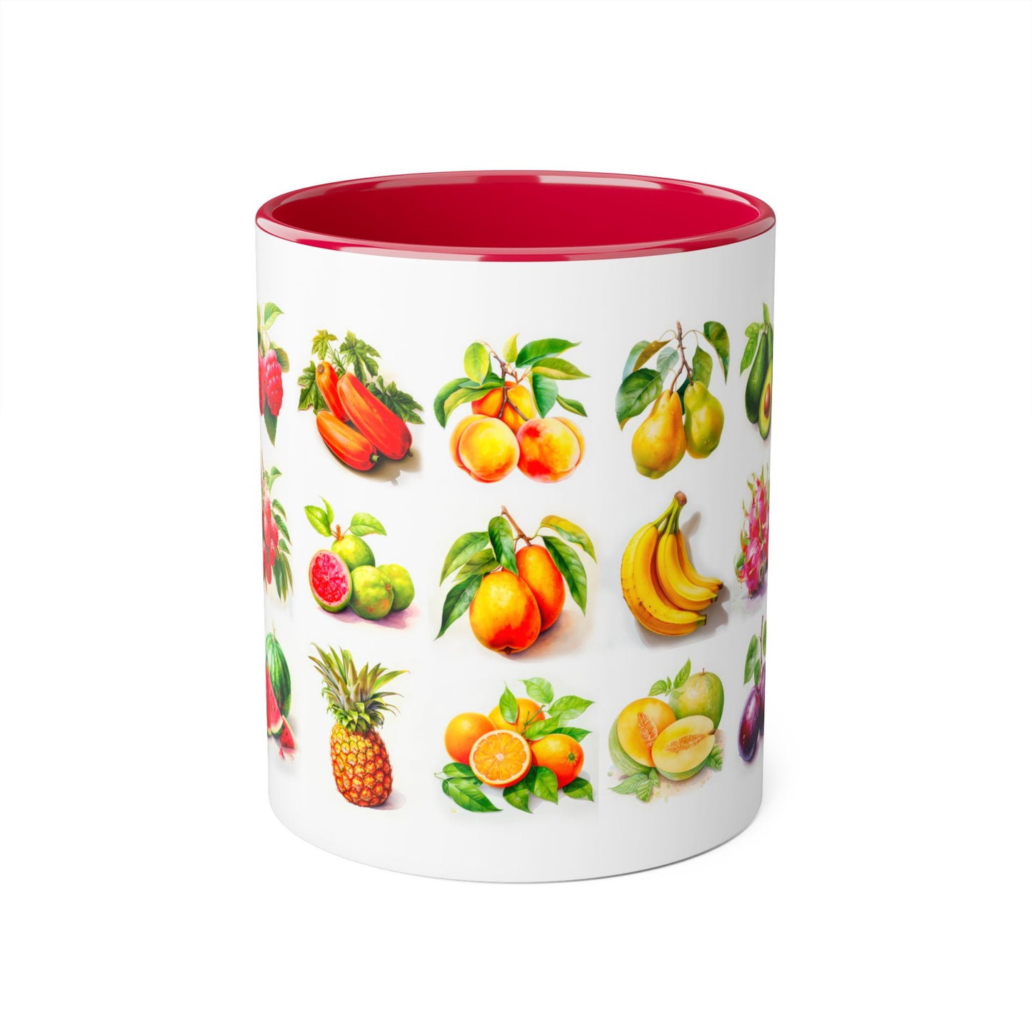 Fruits of the Earth | Accent Mug (Small) (Light Green/Red/Yellow)