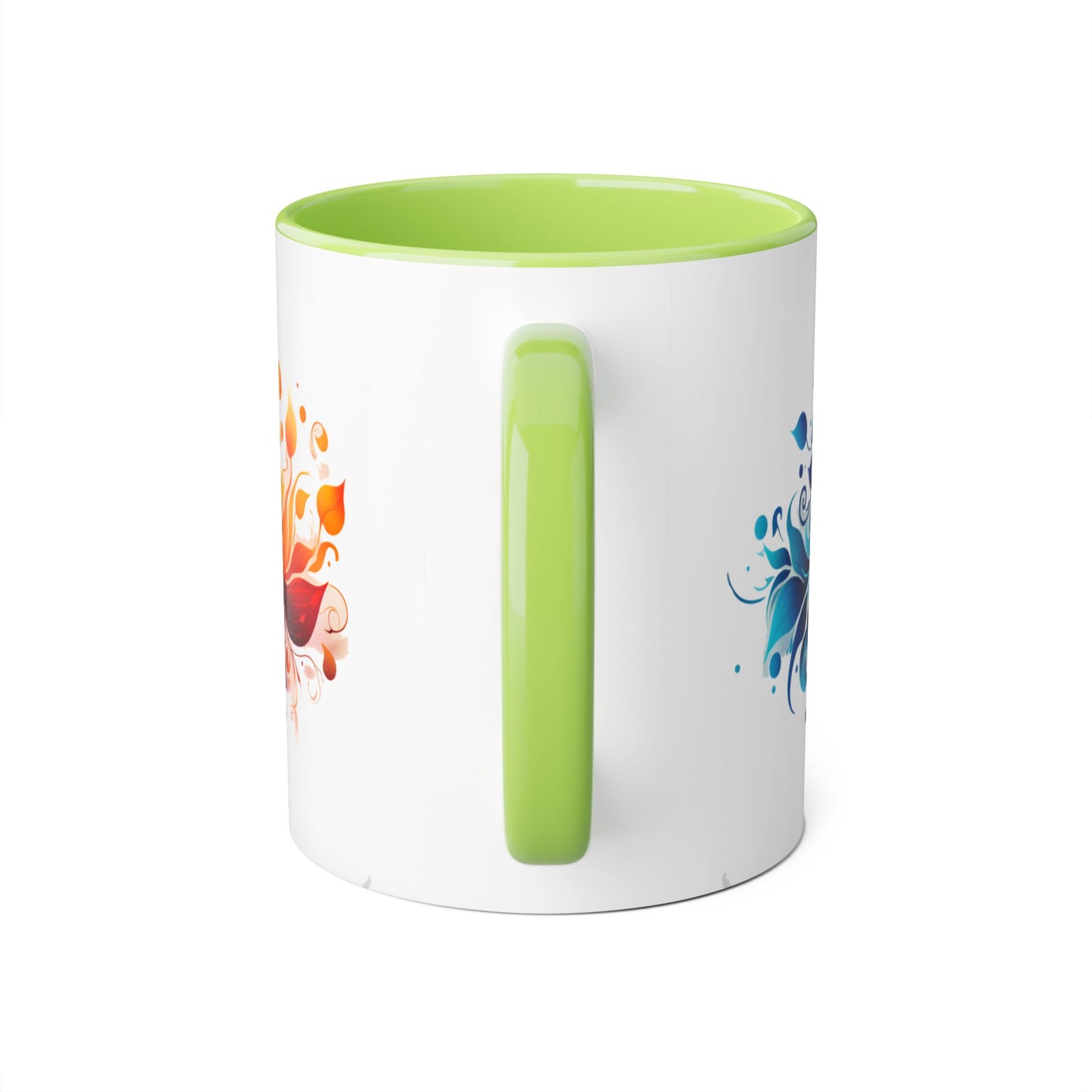 Vibrant Bloom Spectrum | Accent Mug (Small) (Black/Blue/Light Green/Pink/Red/Yellow)