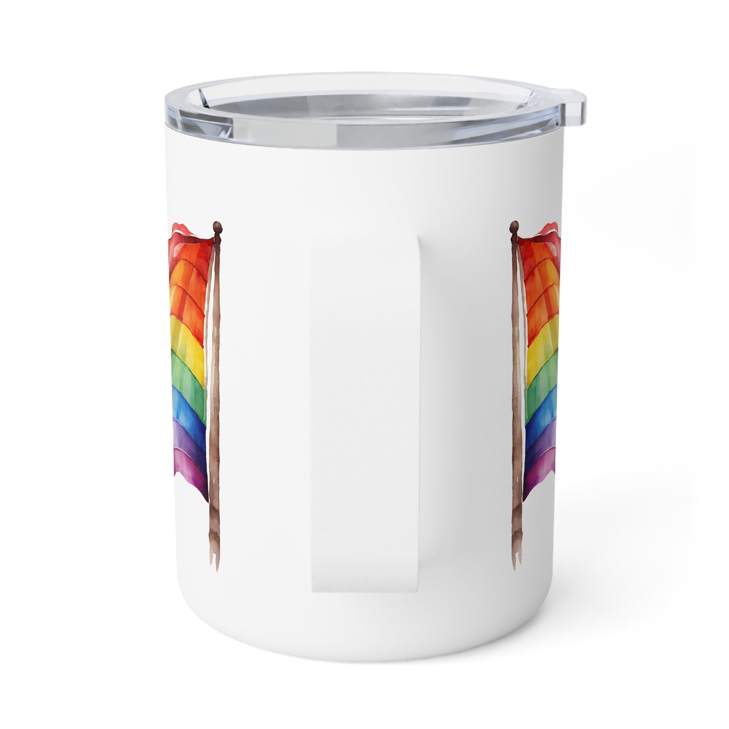 Rainbow Flag · Personalize It! Your Name | Insulated Coffee Mug