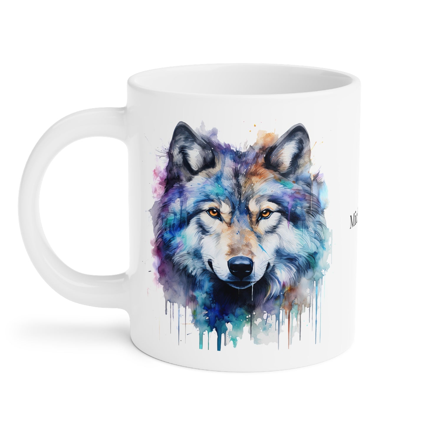 Wolf: Personalize It! - Your Name, Your Font | Ceramic Mug (Small/Medium/Large)