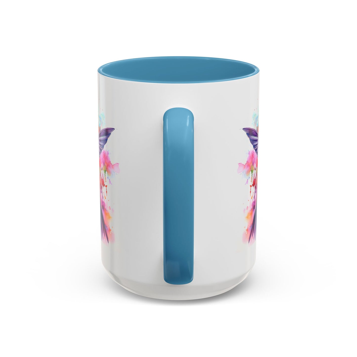 Hummingbird · Personalize It! With Your Name | Accent Mug (Small/Medium) (Black, Light Blue, Navy, Orange, Pink, Purple, Red, Yellow)