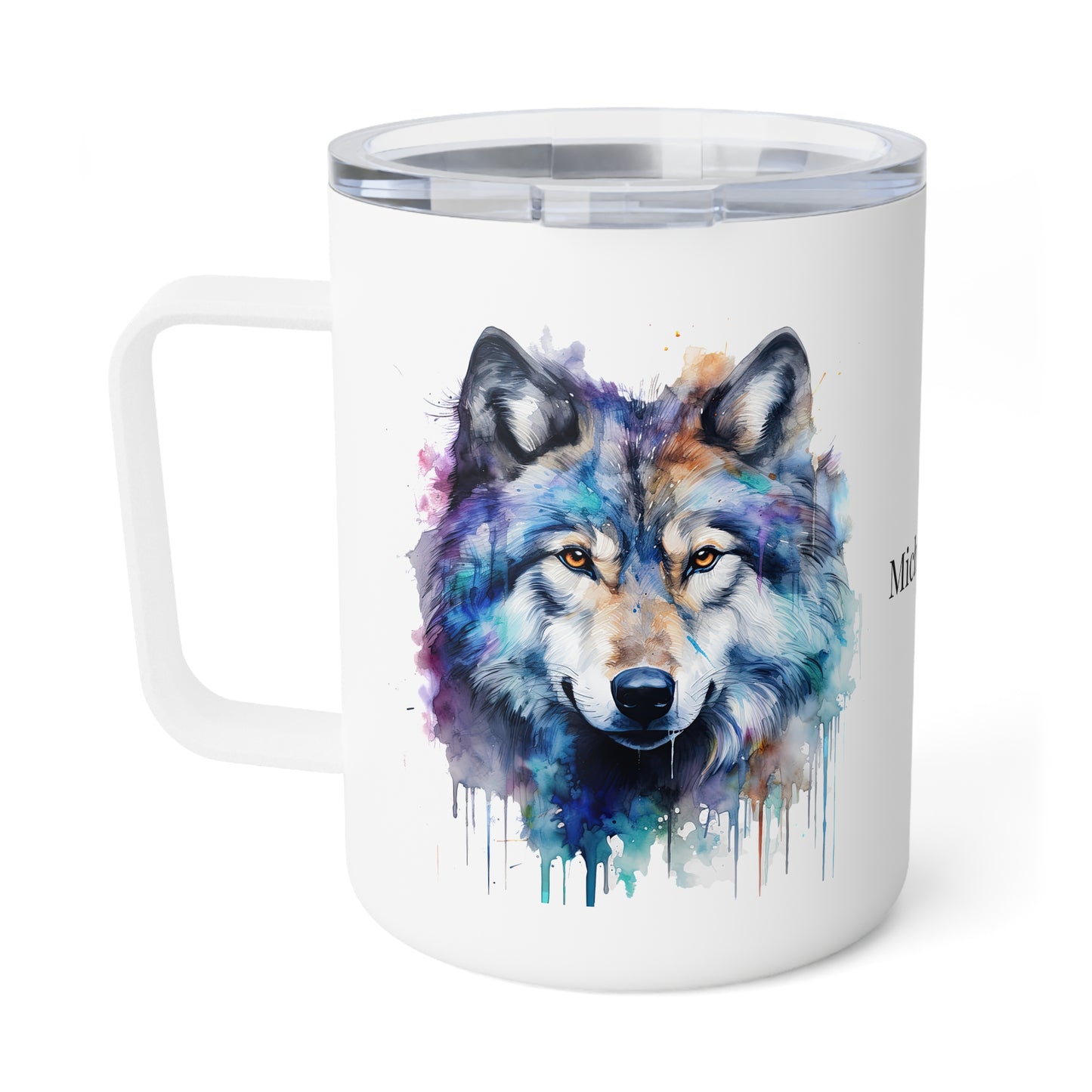 Wolf: Personalize it! - Your Name, Your Font | Insulated Coffee Mug