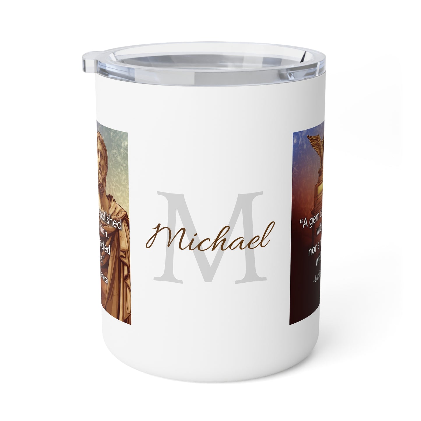 Stoicism: The Perfected Man · Personalize It! Your Name | Insulated Coffee Mug