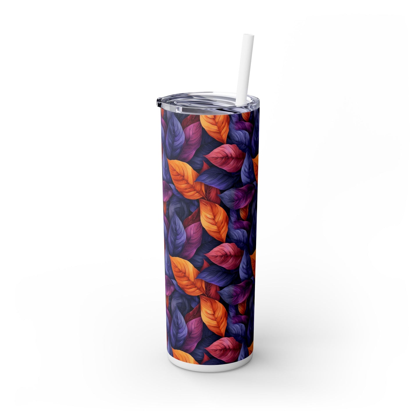 Folia Purpura: Personalize It! Your Name Your Font | Skinny Tumbler with Straw