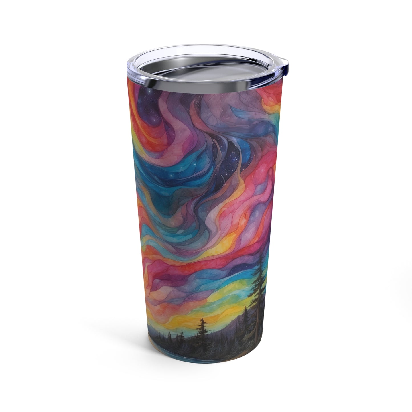 Prismatic Northern Lights Sunset: Personalize It! Your Name and Font | Tumbler 🇺🇸🇨🇦