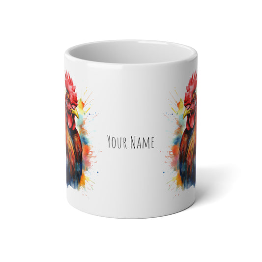 The Cock, Personalize It! Your Name Your Font, Ceramic Mug (Large)