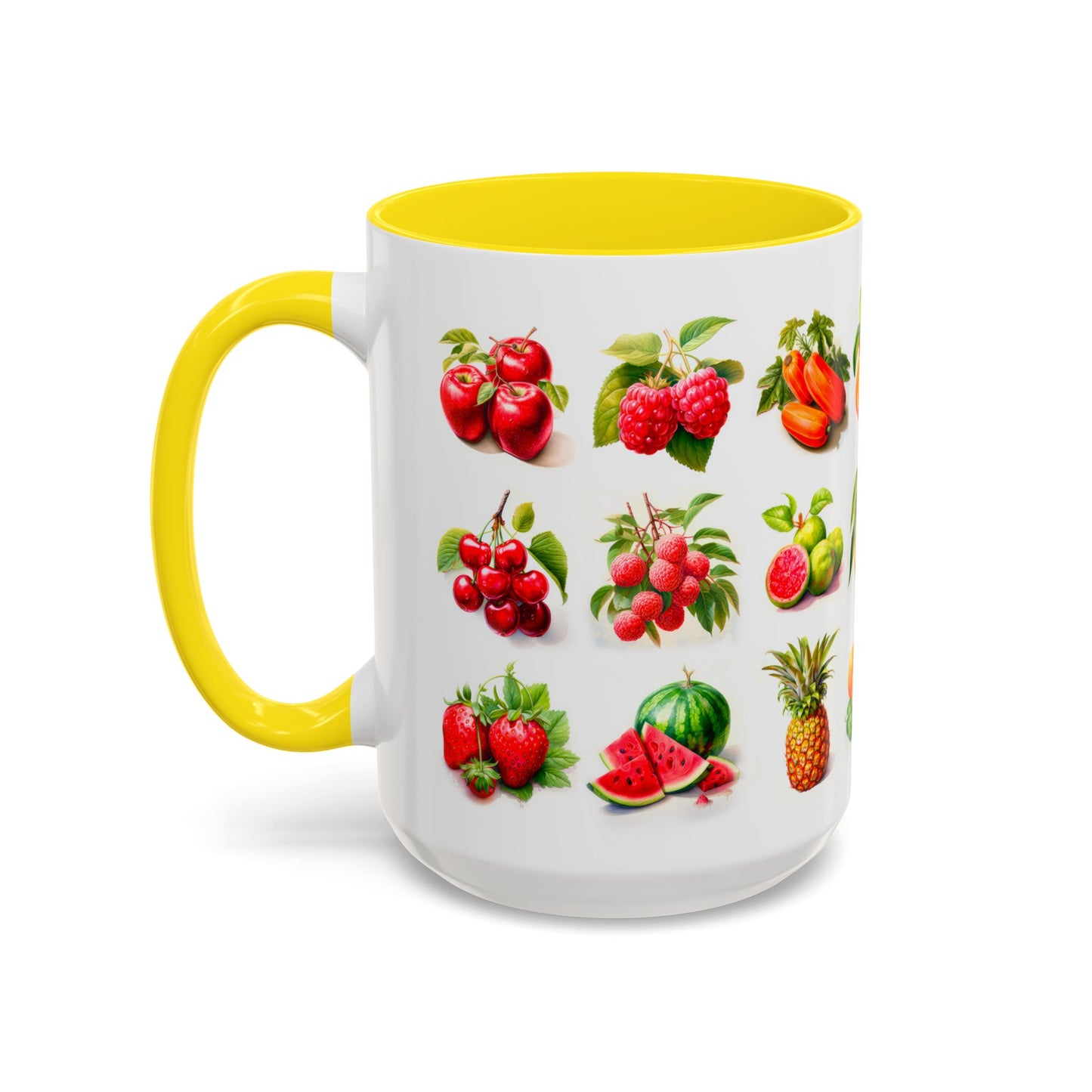 Fruits of the Earth | Accent Mug (Medium) (Red/Yellow)