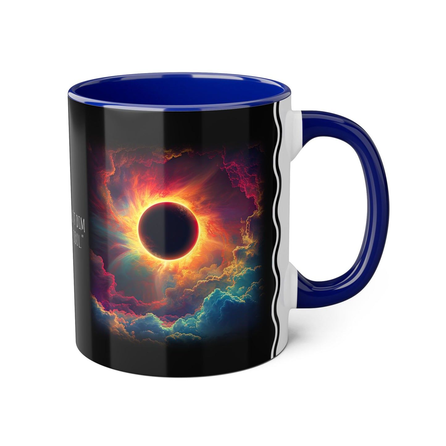 In Tenebris Solis, Accent Mug (Small) (Black/Navy Blue/Red)