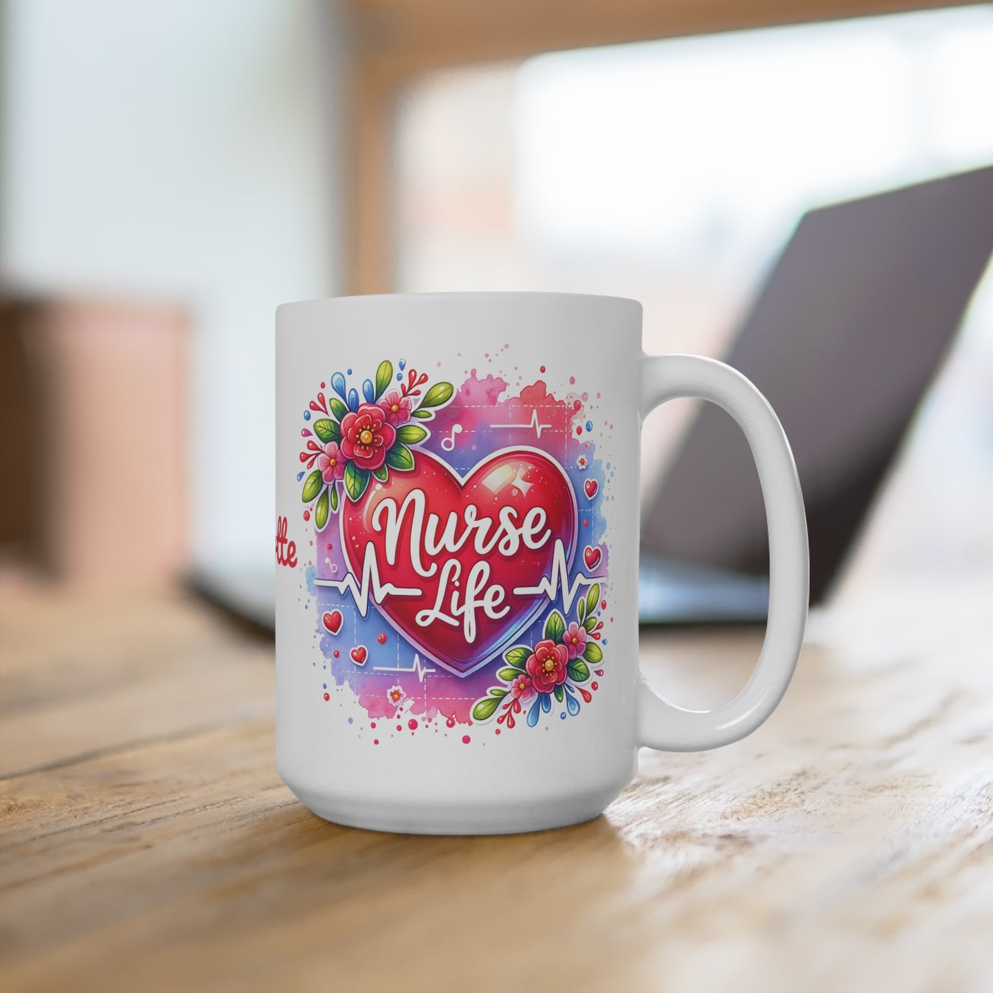 Nurse Life · Personalize It! Your Name | Ceramic Mug (Medium)