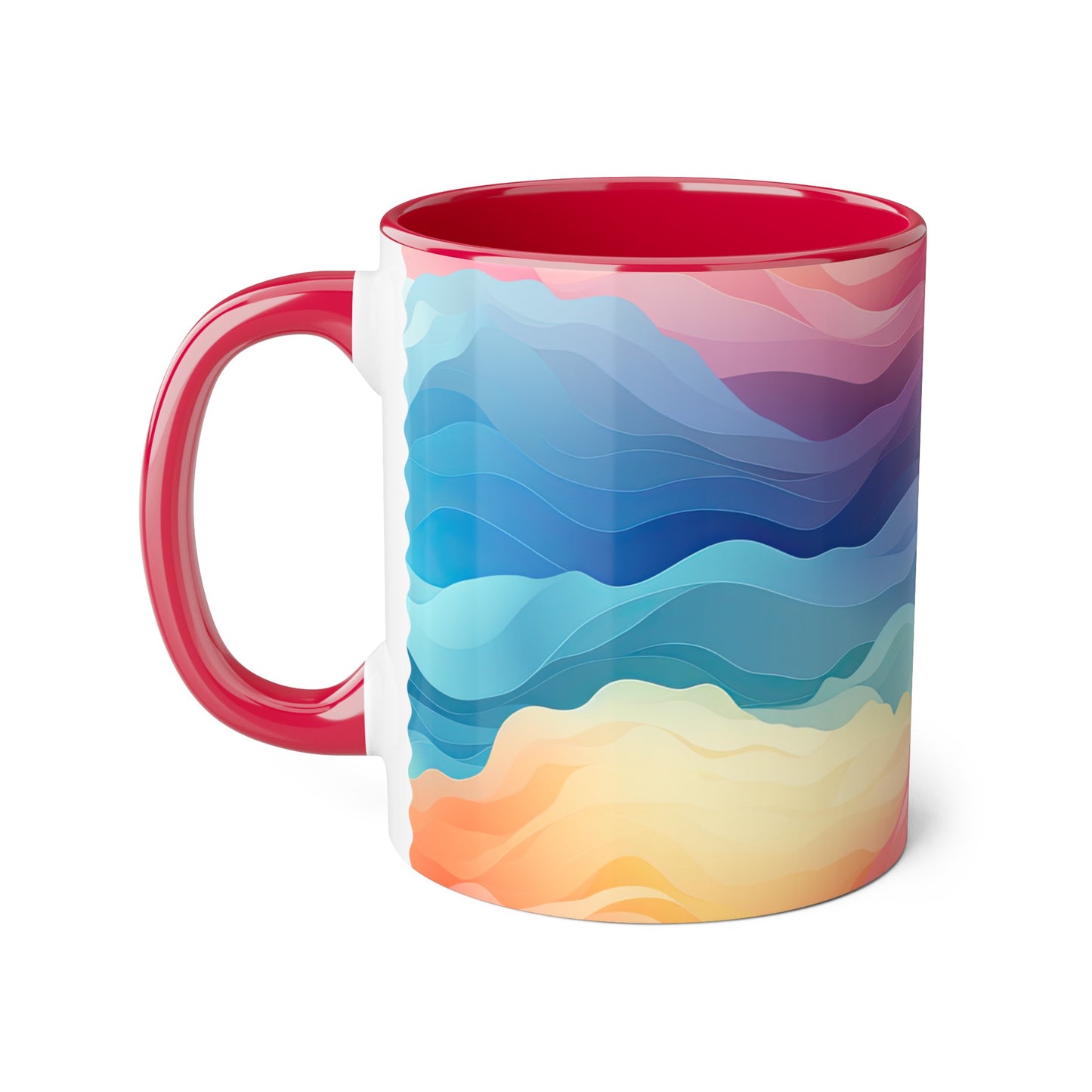 Colors of the Wind, Personalize It! Your Name, Accent Mug (Small) (Pink/Red)