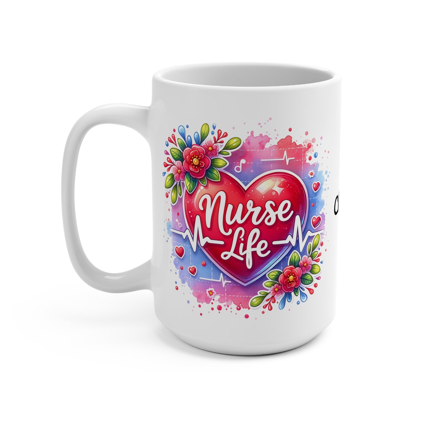 Nurse Life: Personalize It! Your Name | Ceramic Mug (Medium)