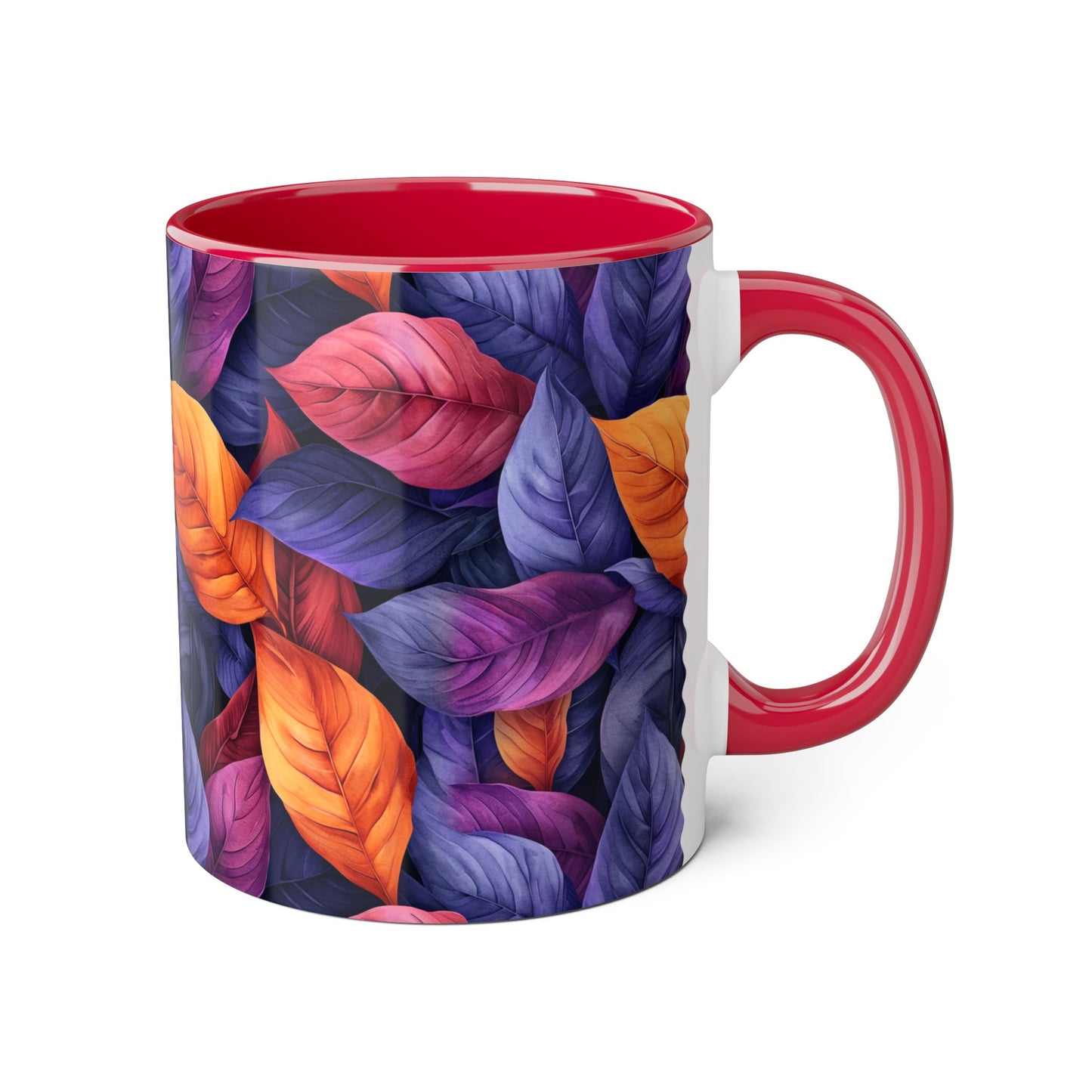 Folia Purpura, Accent Mug (Small) (Black/Blue/Pink/Red)