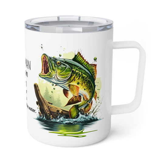 Fisherman.. A Master of Patience and a Conqueror of the Water | Insulated Coffee Mug