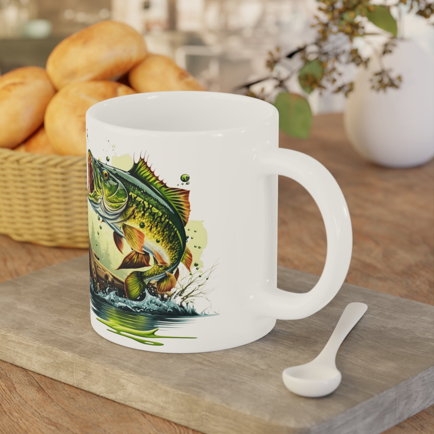 Fisherman.. A Master of Patience and a Conqueror of the Water | Ceramic Mug (Large)