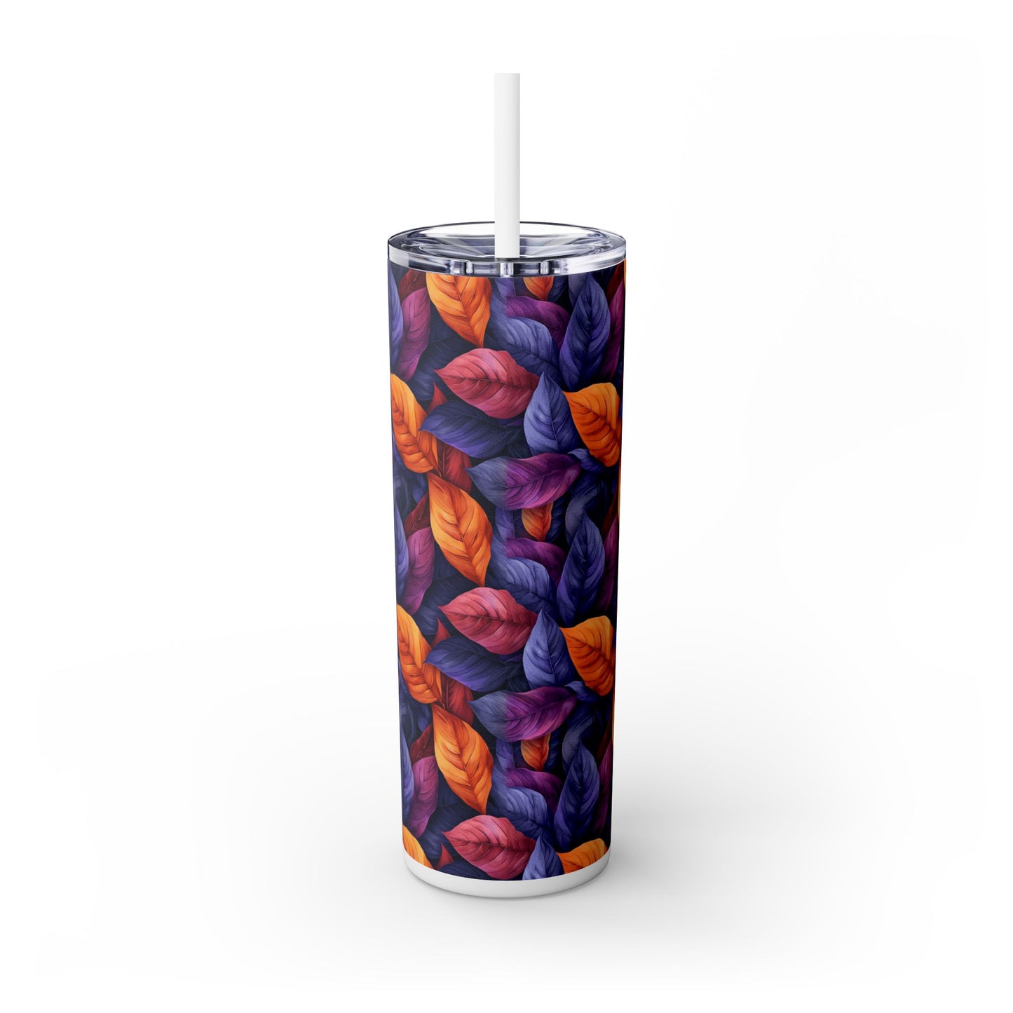 Folia Purpura: Personalize It! Your Name Your Font | Skinny Tumbler with Straw