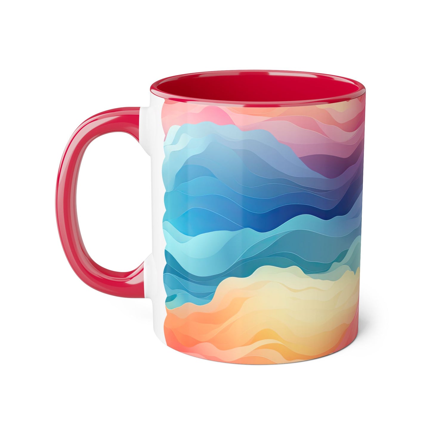 Colors of the Wind · Personalize It! Your Name | Accent Mug (Small) (Pink/Red).