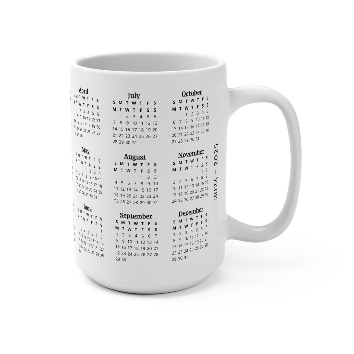 God Says You Are (Flowers), 2 Year Calendar 2024 to 2025, Ceramic Mug (Medium)