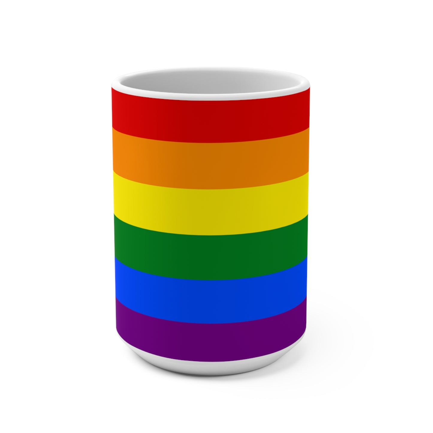 Rainbow Flag Colors | Ceramic Mug (Medium)