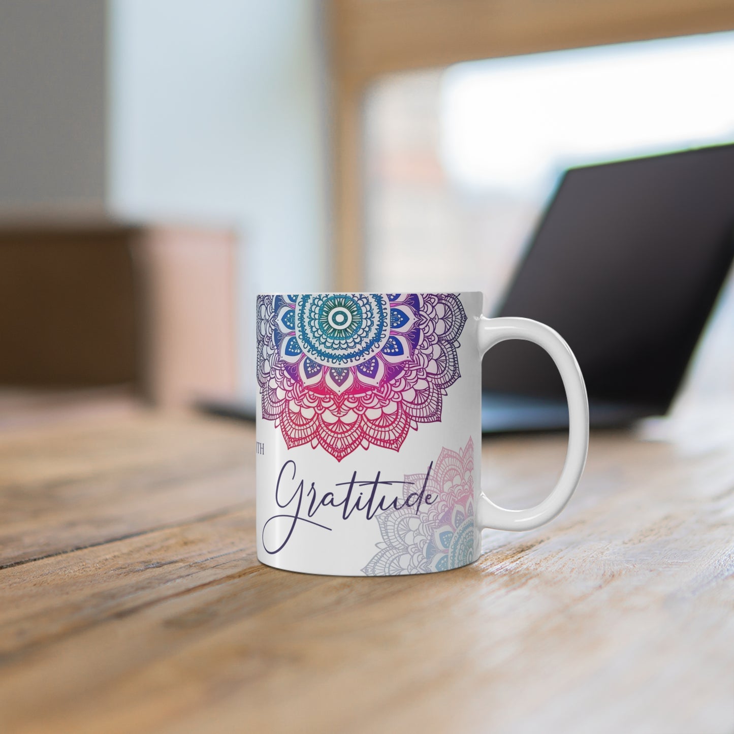 Gratitude Mandala | Ceramic Mug (Small)