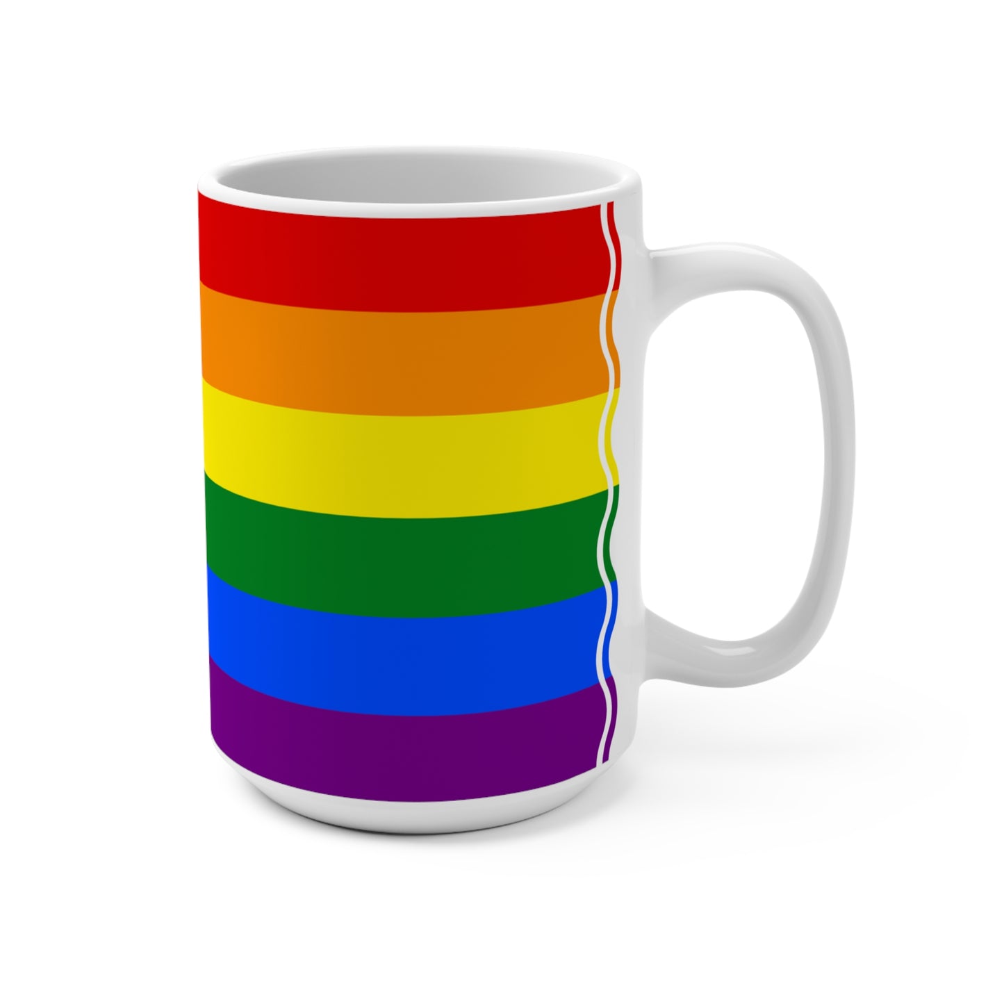 Rainbow Flag Colors | Ceramic Mug (Medium)