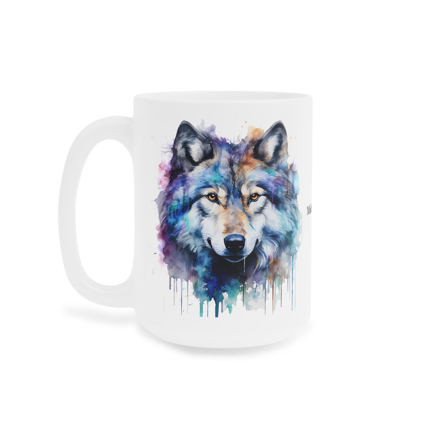 Wolf · Personalize It! Your Name and Font | Ceramic Mug (Small/Medium/Large).