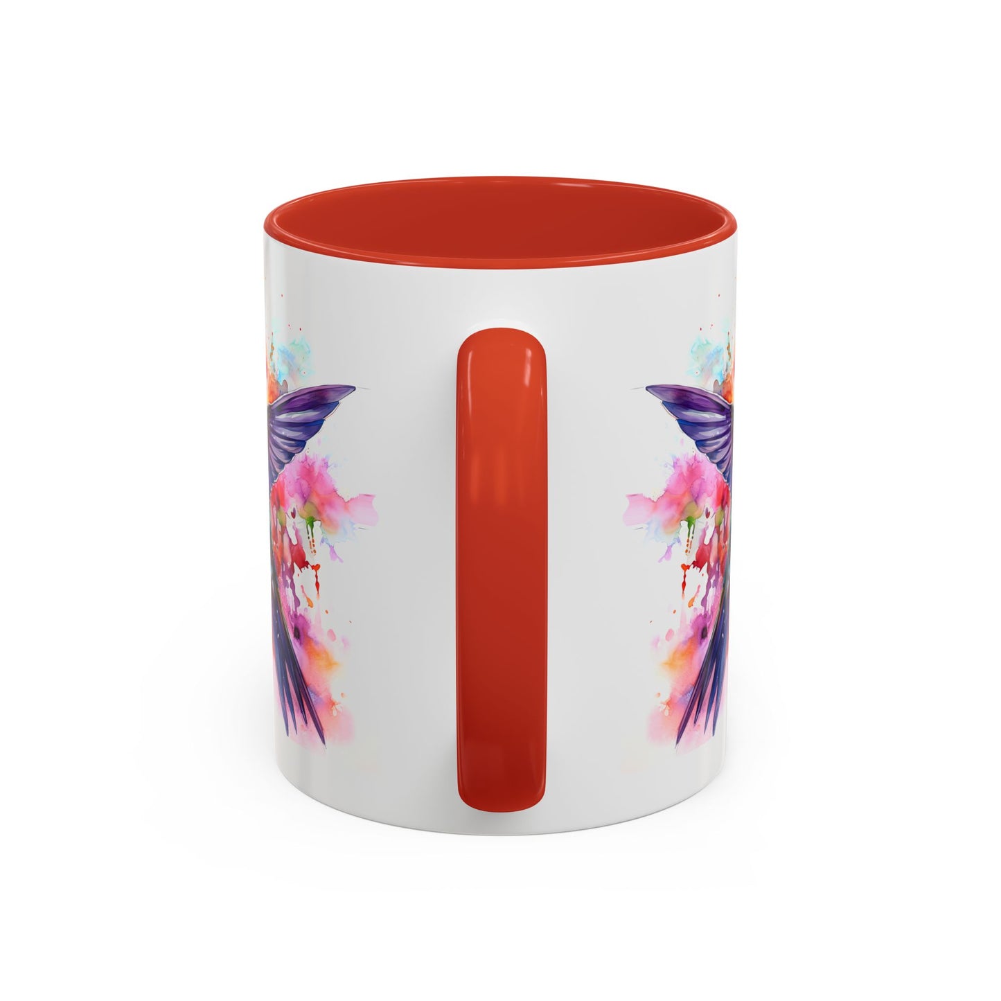 Hummingbird · Personalize It! With Your Name | Accent Mug (Small/Medium) (Black, Light Blue, Navy, Orange, Pink, Purple, Red, Yellow)