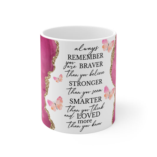 Pink Gold Quote | Ceramic Mug (Small/Medium)