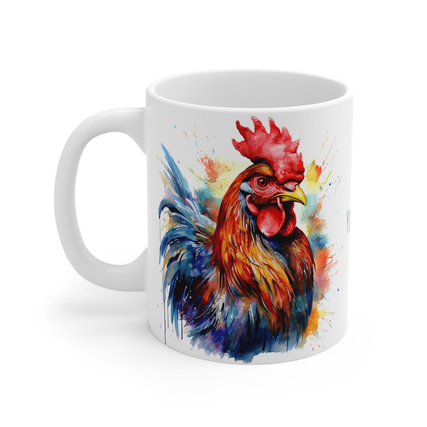 The Cock, Personalize It! Your Name Your Font, Ceramic Mug (Small)