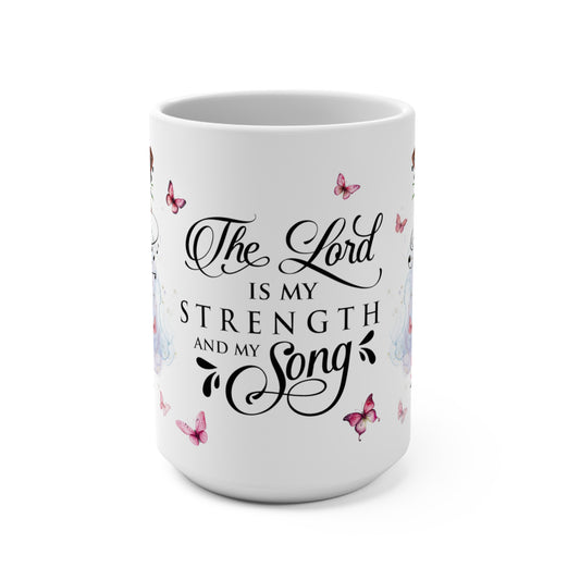 The Lord is My Strength and My Song, Ceramic Mug (Medium)