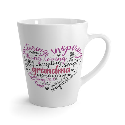 Grandma's Heart of Love | Latte Mug