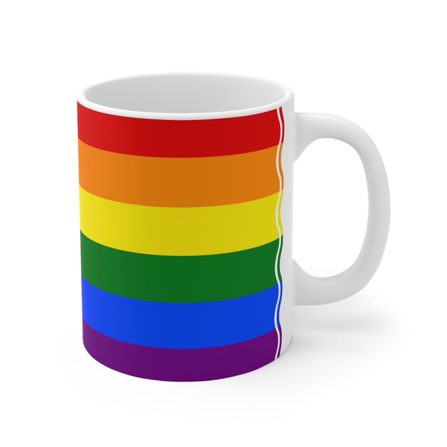 Rainbow Flag Colors | Ceramic Mug (Small/Large).