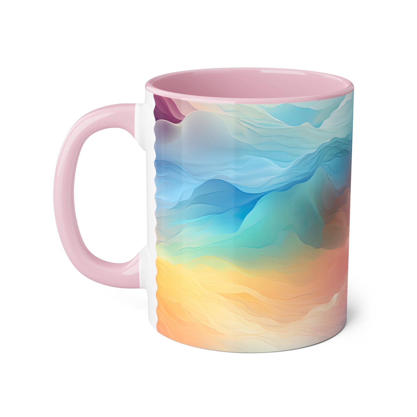 Crystal Clouds, Personalize It! Your Name, Accent Mug (Small) (Pink/Red)