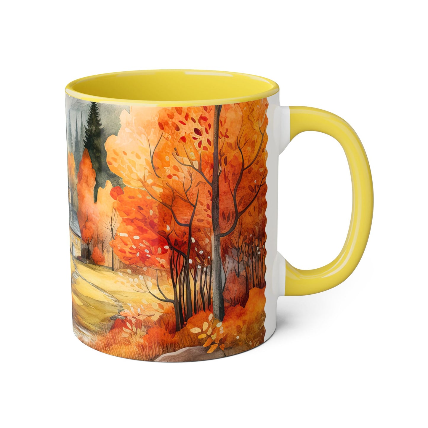 Autumn Passage: The Lord Is My Strength | Accent Mug (Small) (Red/Yellow).