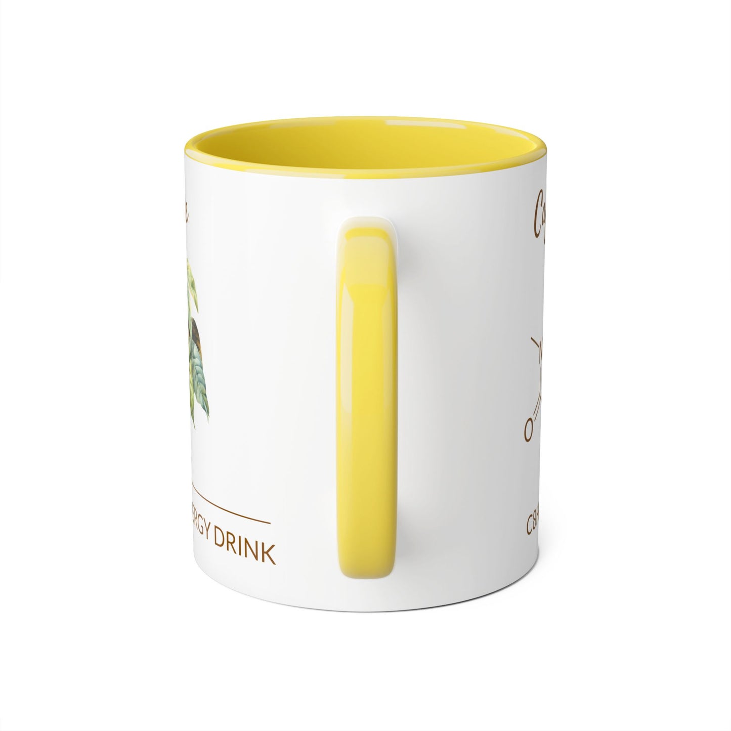 Caffeine Molecule · | Accent Mug (Small) (Pink/Red/Yellow).