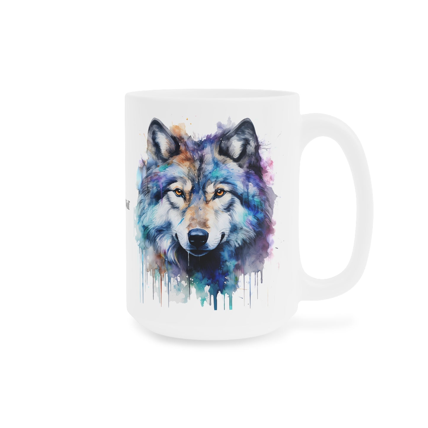 Wolf · Personalize It! Your Name and Font | Ceramic Mug (Small/Medium/Large).